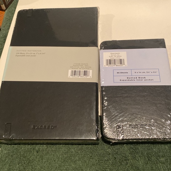 NWT Set of 2 Exceed Dotted Hardcover Notebooks - Picture 2 of 8